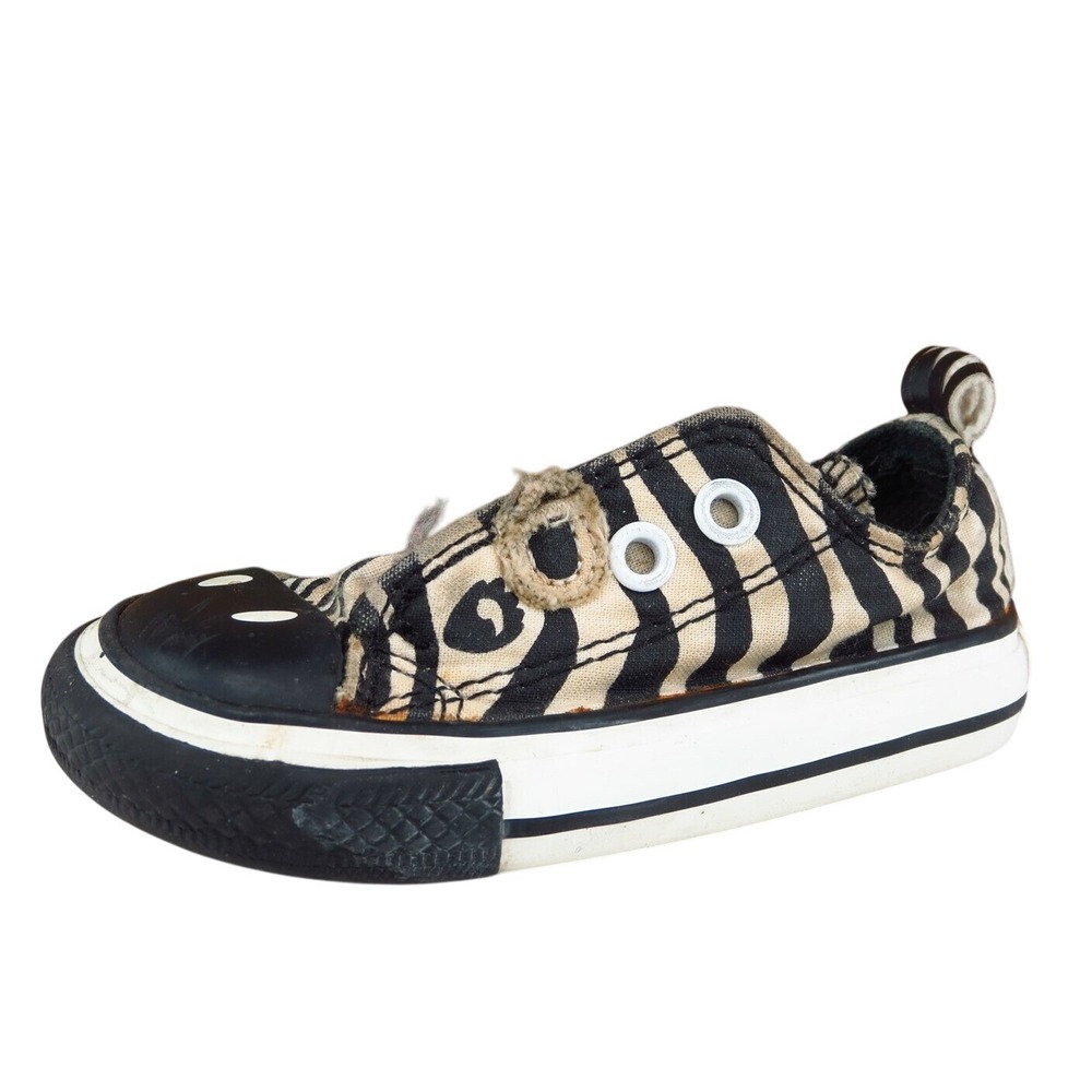 Converse‎ All Star Toddler Boys 4 Medium Black Low Top Fabric